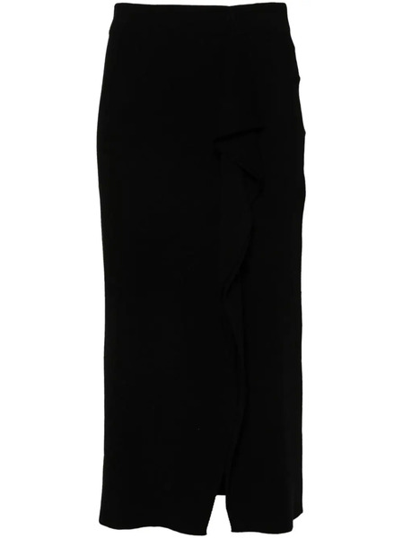  P.a.r.o.s.h. Draped Midi Skirt - Black 