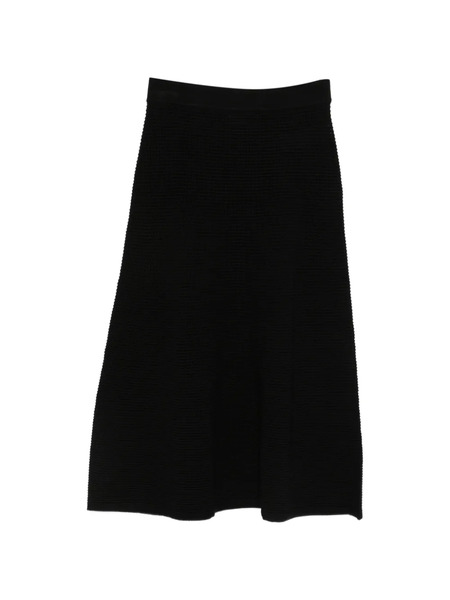  P.a.r.o.s.h. Elastic-waist Textured Skirt - Black 