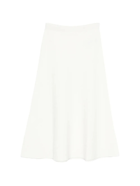  P.a.r.o.s.h. Elasticated-waistband Midi Skirt - White 