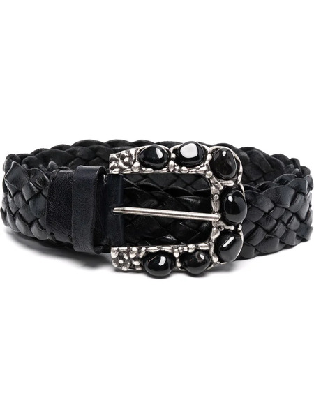  P.a.r.o.s.h. Embellished-buckle Belt - Black 
