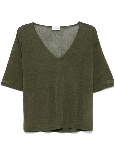  P.a.r.o.s.h. Fine-knit Blouse - Green 