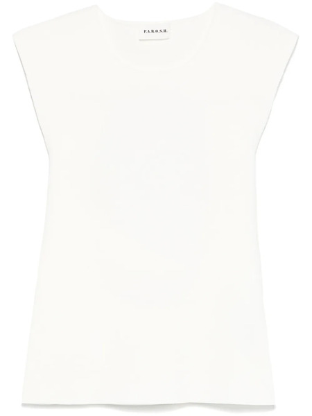  P.a.r.o.s.h. Fine-knit Tank Top - White 
