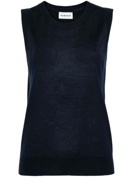  P.a.r.o.s.h. Fine-knit Vest - Blue 