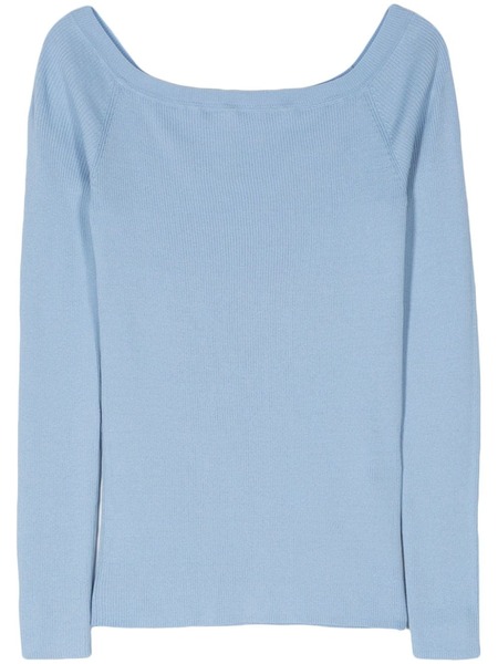  P.a.r.o.s.h. Fine-ribbed Jumper - Blue 