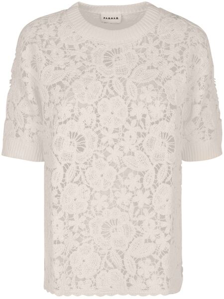  P.a.r.o.s.h. Floral-motif T-shirt - White 