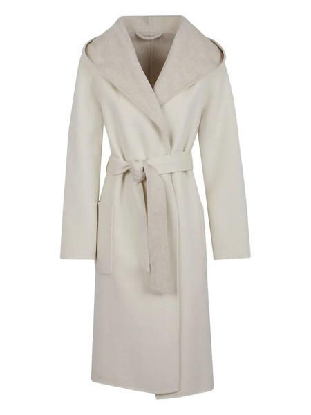  P.a.r.o.s.h. Hooded Belted Coat - Neutrals 