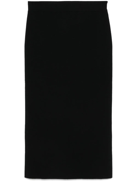  P.a.r.o.s.h. Knitted Midi Skirt - Black 