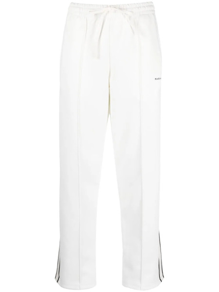  P.a.r.o.s.h. Logo-embroidered Striped Track Pants - White 