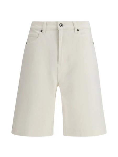  P.a.r.o.s.h. Logo-patch Bermuda Shorts - White 