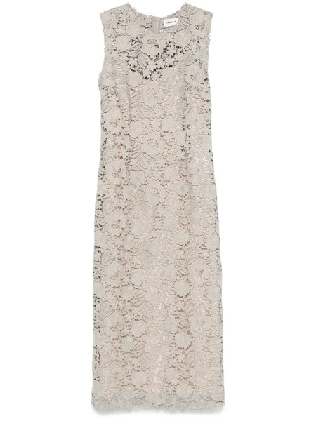  P.a.r.o.s.h. Peonia Midi Dress - Grey 