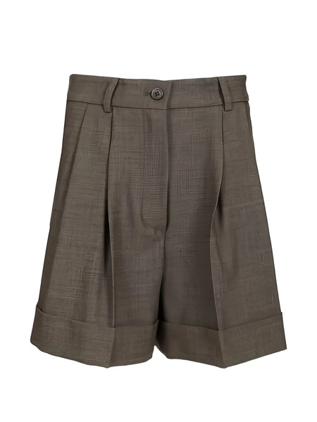  P.a.r.o.s.h. Pleated Shorts - Grey 