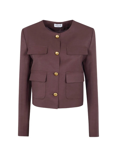  P.a.r.o.s.h. Pocket-button Jacket - Purple 