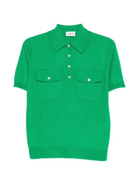  P.a.r.o.s.h. Pocket Polo Top - Green 