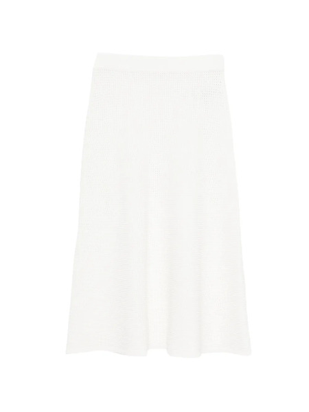  P.a.r.o.s.h. Renfield Knitted Midi Skirt - White 