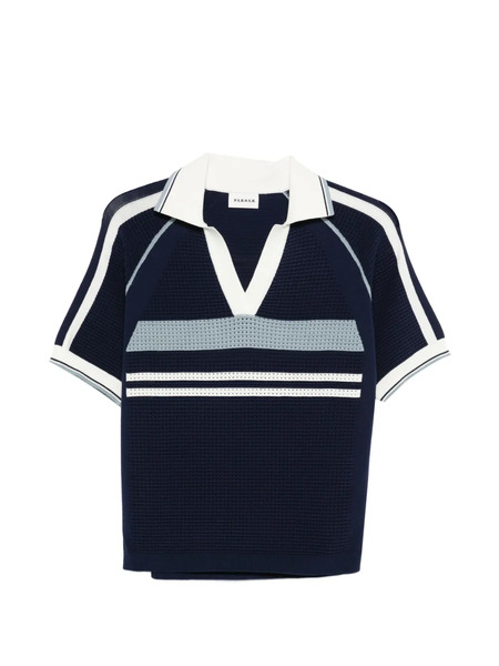  P.a.r.o.s.h. Renfield Short-sleeve Knitted T-shirt - Blue 
