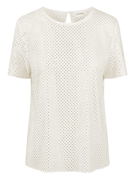  P.a.r.o.s.h. Rhinestone-embellished Blouse - Neutrals 