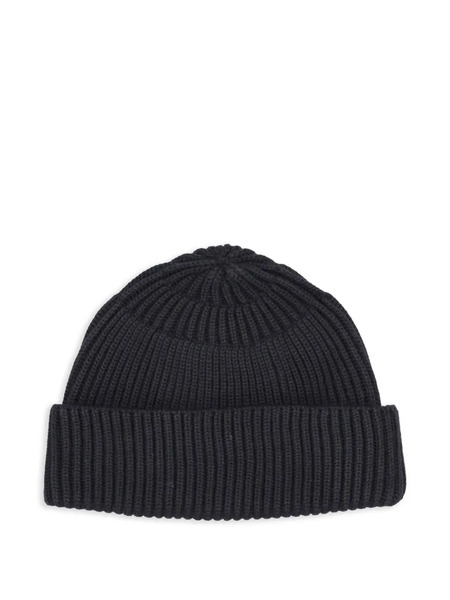  P.a.r.o.s.h. Ribbed Beanie Hat - Black 