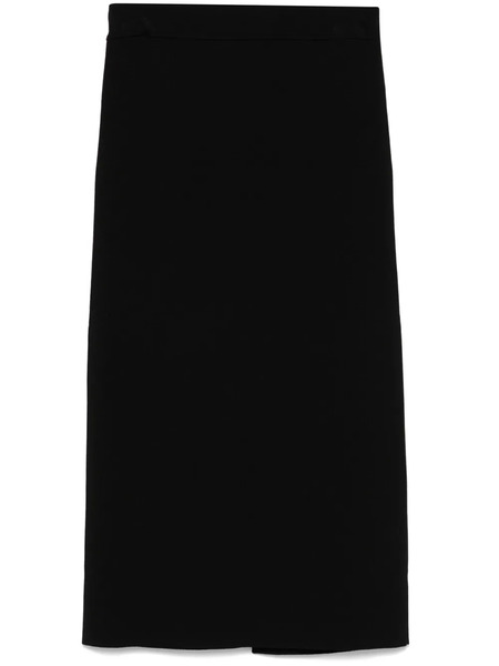  P.a.r.o.s.h. Ribbed Midi Skirt - Black 
