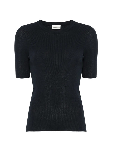  P.a.r.o.s.h. Ribbed Short-sleeve T-shirt - Blue 