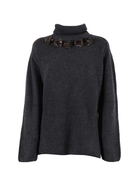  P.a.r.o.s.h. Roll-neck Seater - Grey 