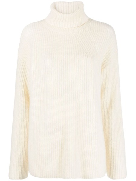  P.a.r.o.s.h. Roll-neck Waffle-knit Jumper - Neutrals 