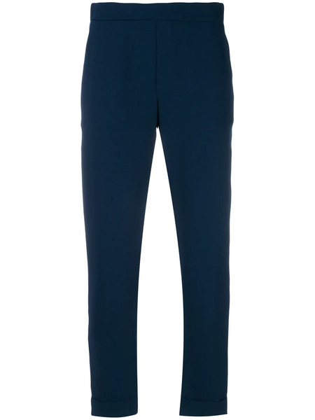  P.a.r.o.s.h. Rolled Cropped Trousers - Blue 