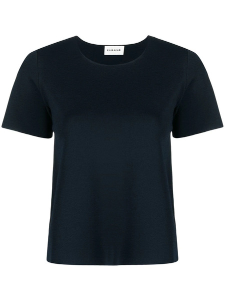  P.a.r.o.s.h. Round-neck Knitted T-shirt - Blue 
