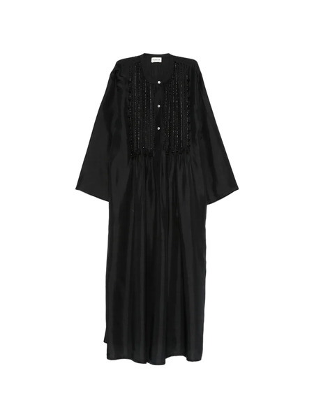  P.a.r.o.s.h. Sadio Bead-embellished Midi Dress - Black 