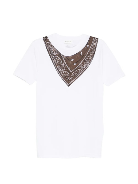 P.a.r.o.s.h. Scarf-detail T-shirt - White 