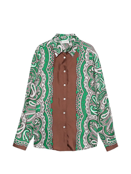  P.a.r.o.s.h. Skindy Paisley-pattern Shirt - Green 