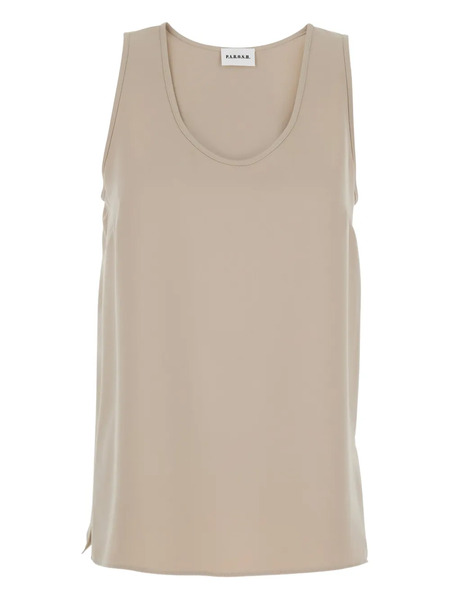 P.a.r.o.s.h. Sleeveless Top - Neutrals 