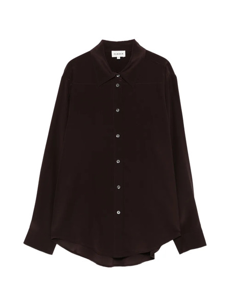  P.a.r.o.s.h. Sweet Button Shirt - Brown 