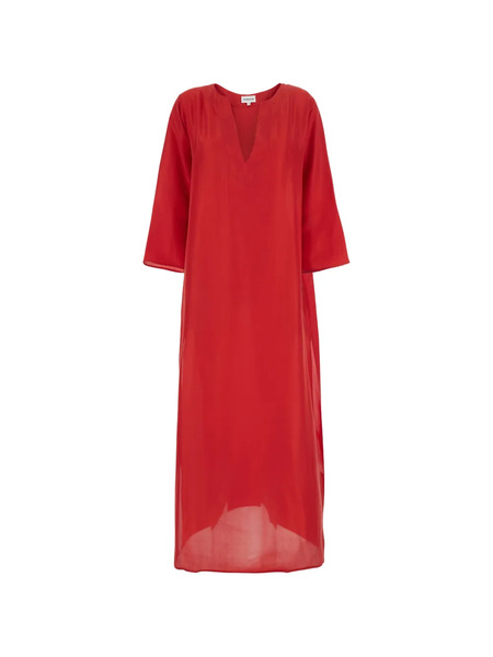  P.a.r.o.s.h. V-neck Maxi Dress - Red 