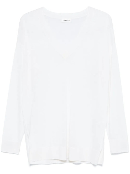  P.a.r.o.s.h. V-neck Sweater - White 