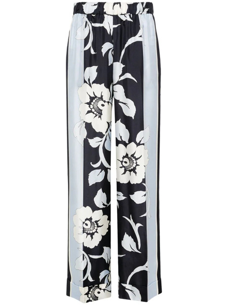  P.a.r.o.s.h. Wide-leg Silk Trousers - Blue 