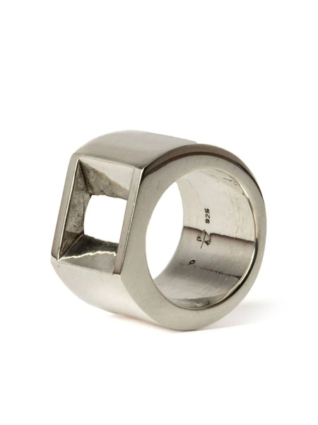  Parts Of Four Crescent Plane Gateway Ring - Silver 