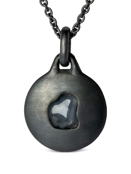  Parts Of Four Disk Pendant Necklace - Black 