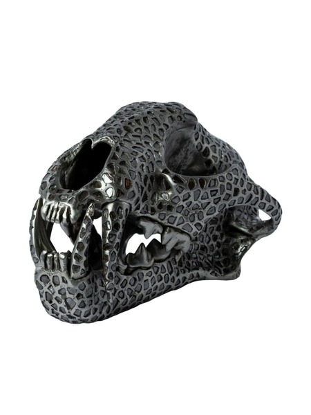  Parts Of Four Leopard Skull Centrepiece - Silver 