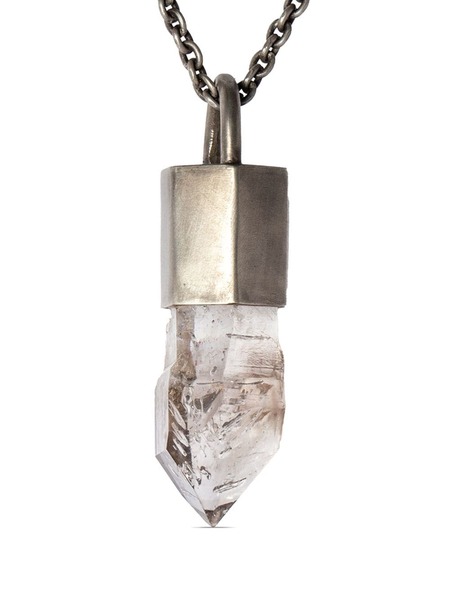  Parts Of Four Talisman Specimen Pendant Necklace - Silver 