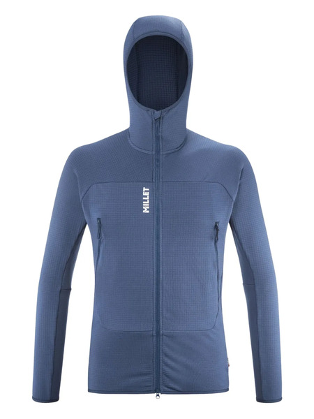  Pascal Millet Fusion Grid Hoodie - Blue 