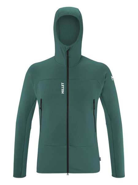  Pascal Millet Hooded Zip Jacket - Green 