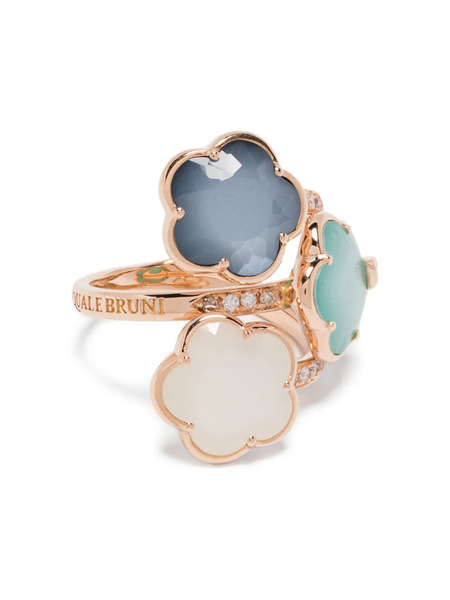  Pasquale Bruni 18k Rose Gold Petit Joli Lunaire Multi-stone Diamond Ring - Pink 