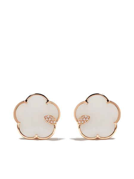  Pasquale Bruni 18kt Rose Gold Diamond Bon Ton Earrings - Pink 