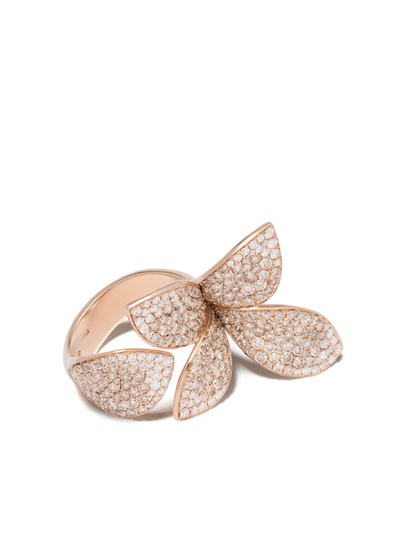  Pasquale Bruni 18kt Rose Gold Giardini Segreti Diamond Ring - Pink 