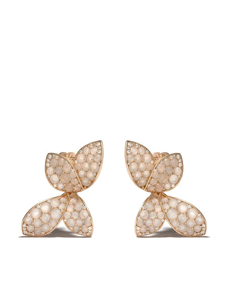  Pasquale Bruni 18kt Rose Gold Giardini Segreti Diamond Stud Earrings - Pink 