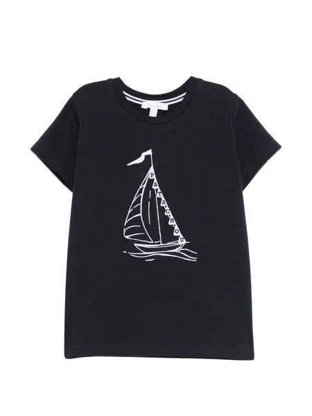  Patachou Boat-print T-shirt - Blue 