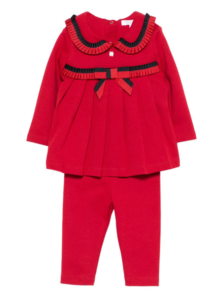  Patachou Bow-detail Trousers (set Of Two) - Red 