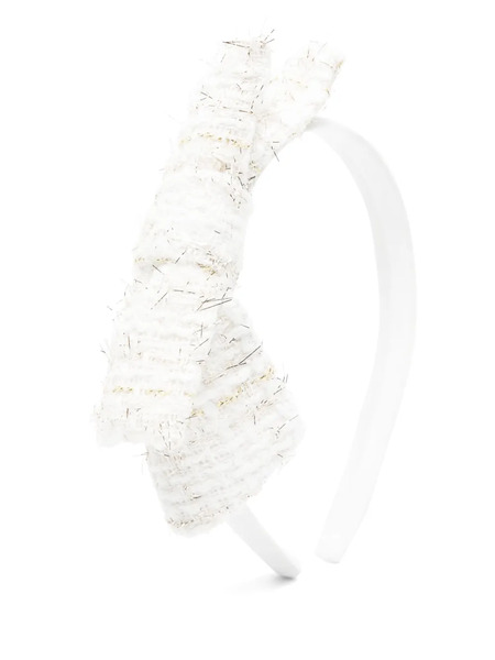  Patachou Bow-embellished Headband - White 