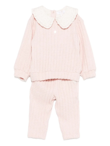  Patachou Cable-knit Trousers (set Of Two) - Pink 