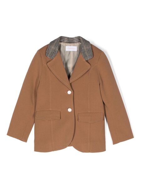  Patachou Check-detailed Blazer - Brown 